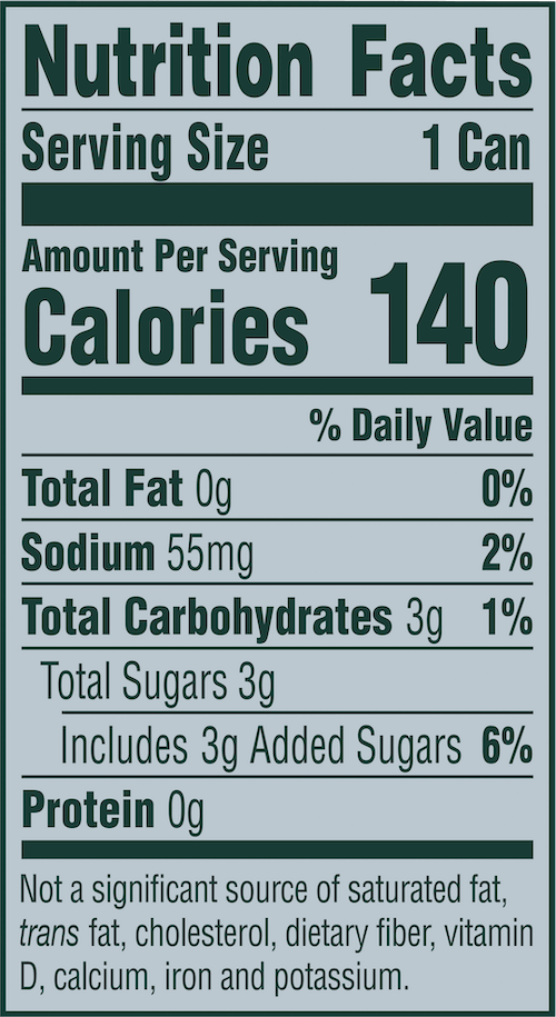 Oasis Cherry 16oz nutrition facts