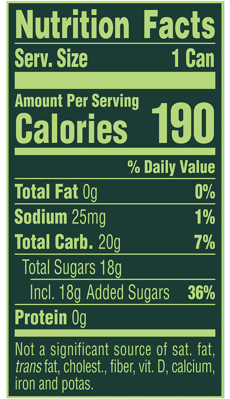 Signature Margarita 12oz Nutrition Facts