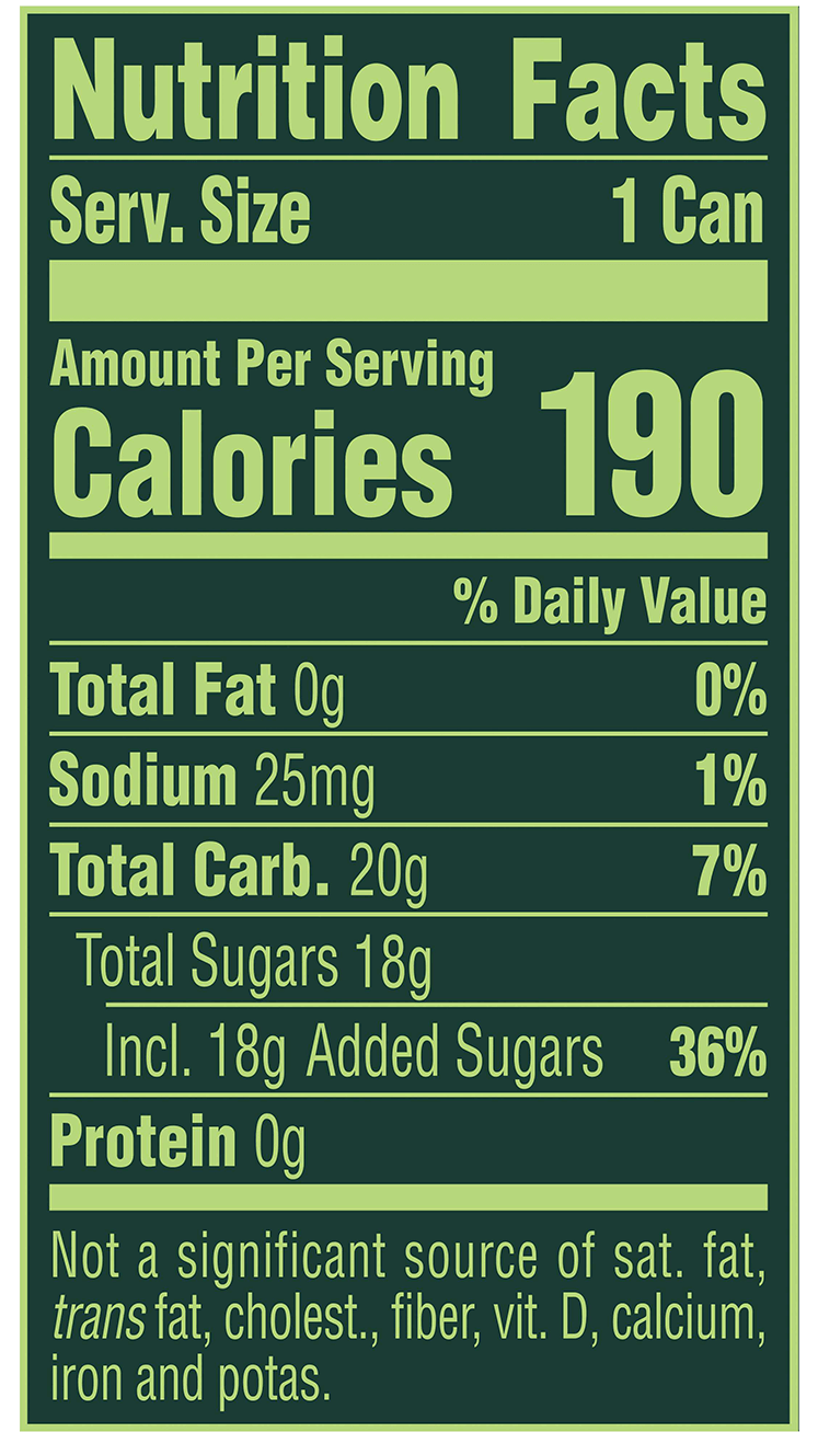 Tropical pineapple 12oz nutrition facts